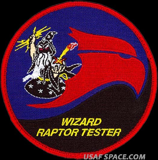 USAF 411th FLIGHT TEST SQUADRON - WIZARD RAPTOR TESTER - ORIGINAL VEL PATCH