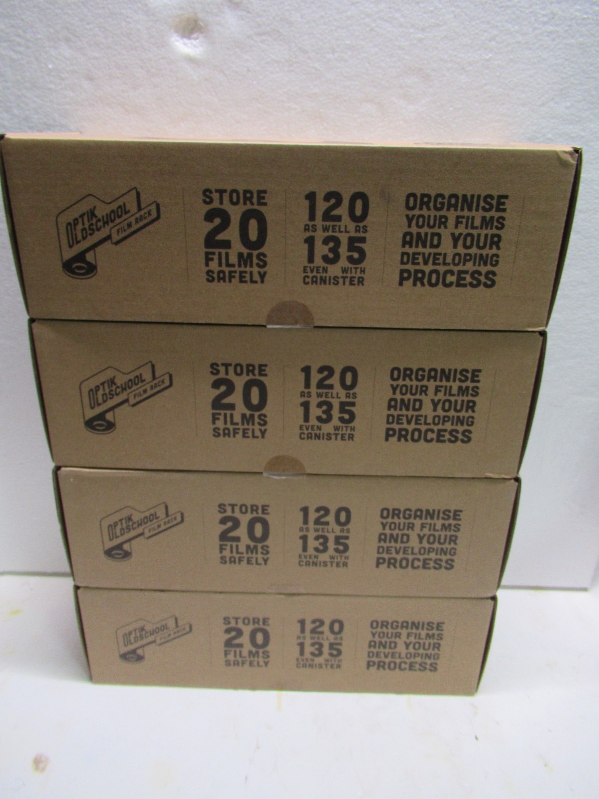 4-Pack Optik Oldschool - Film Rack - Store 20 Rolls of 35 mm or  120 Film