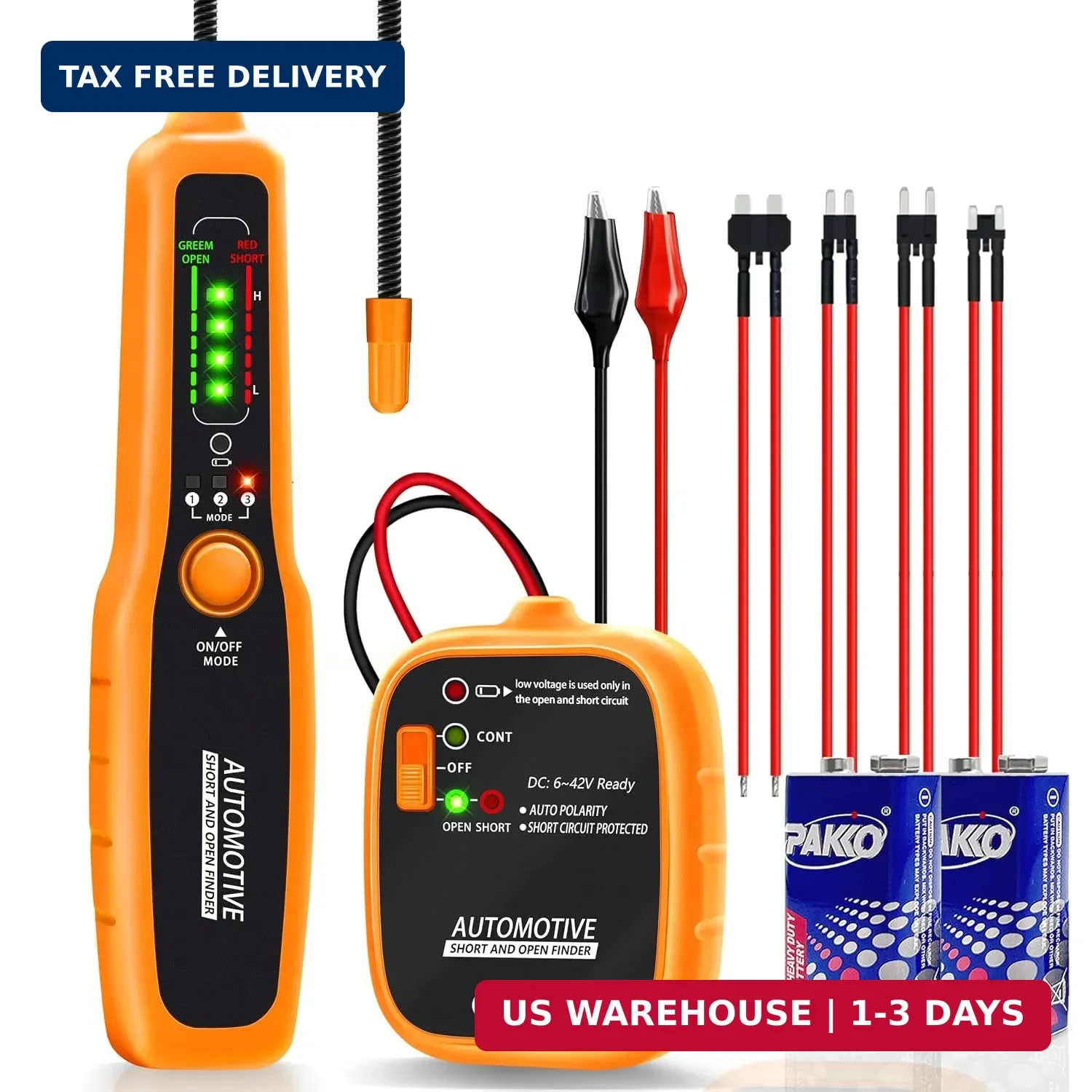Wire Tracer Automotive Open & Short Finder, DC 6-42V Circuit Breaker Finder Elec