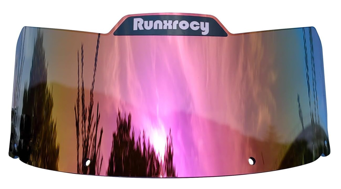 Runxrocy Softball Visor for Infielders - Color: RED - Eye Shield - Universal Fit