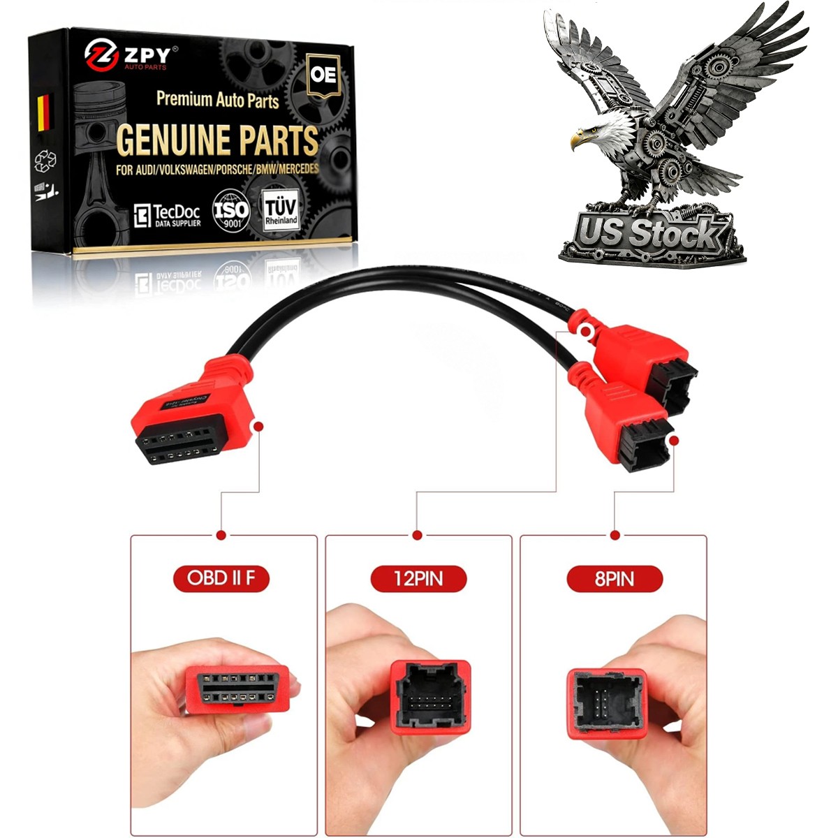 For FCA 12+8 Universal Adapter Connector Diagnostic Cable For Chrysler Jeep