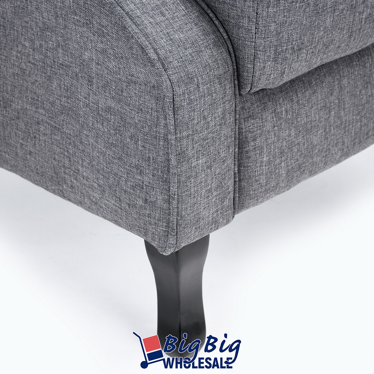 Fabric Recliner Chair Lounge Single Armchair Manual Push Back Living Room Couch
