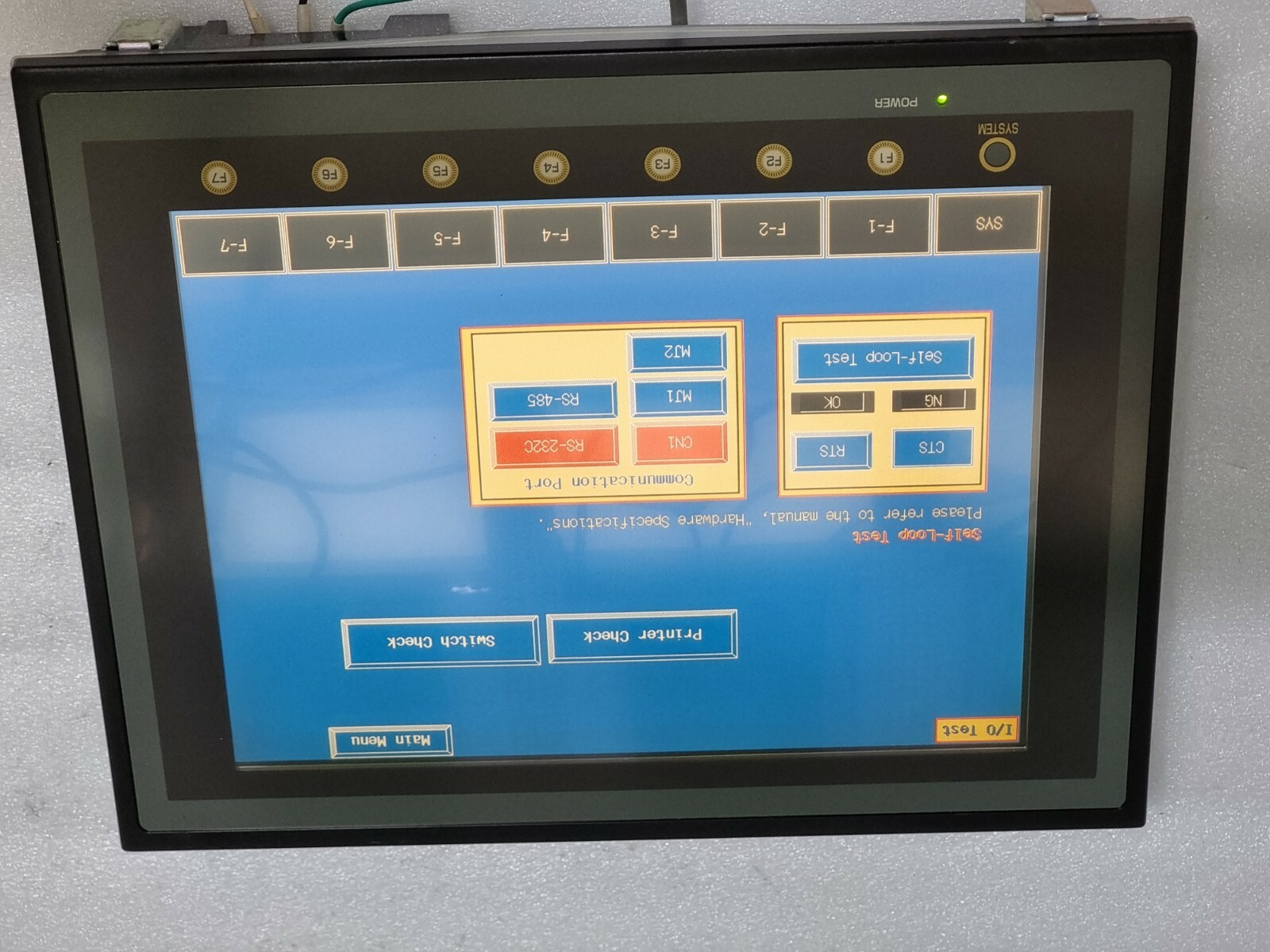 HAKKO V712SD TOUCH SCREEN HMI GRAPHIC PANEL LCD 12" 24VDC