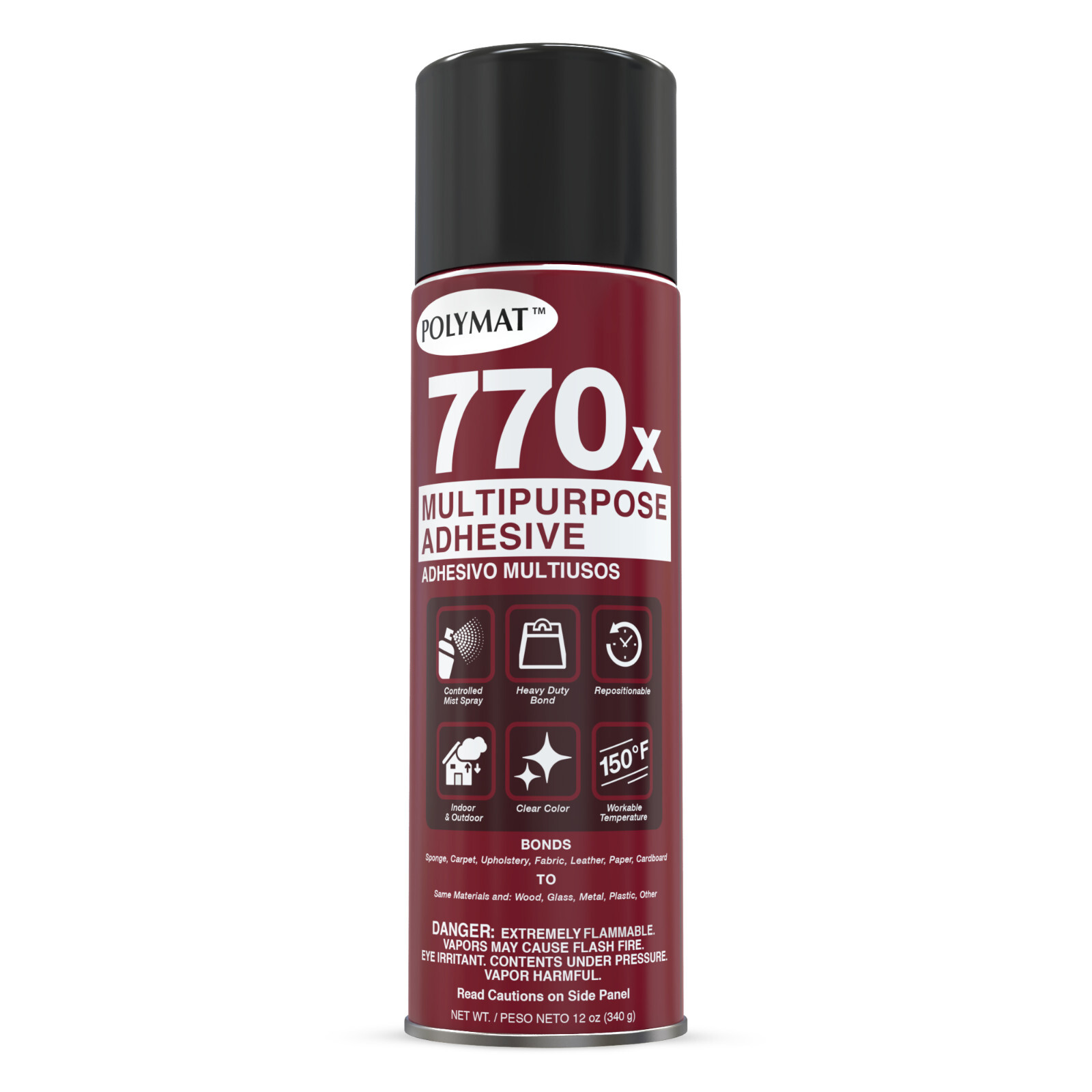 Polymat 770X MULTIPURPOSE FAST TACK FABRIC BOAT & TRAILER LINER CARPET ADHESIVE