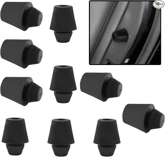 Car Door Bumper Shock Absorbers, 0.7" x 0.5" Rubber Stopper Pads f Size: 10PCS