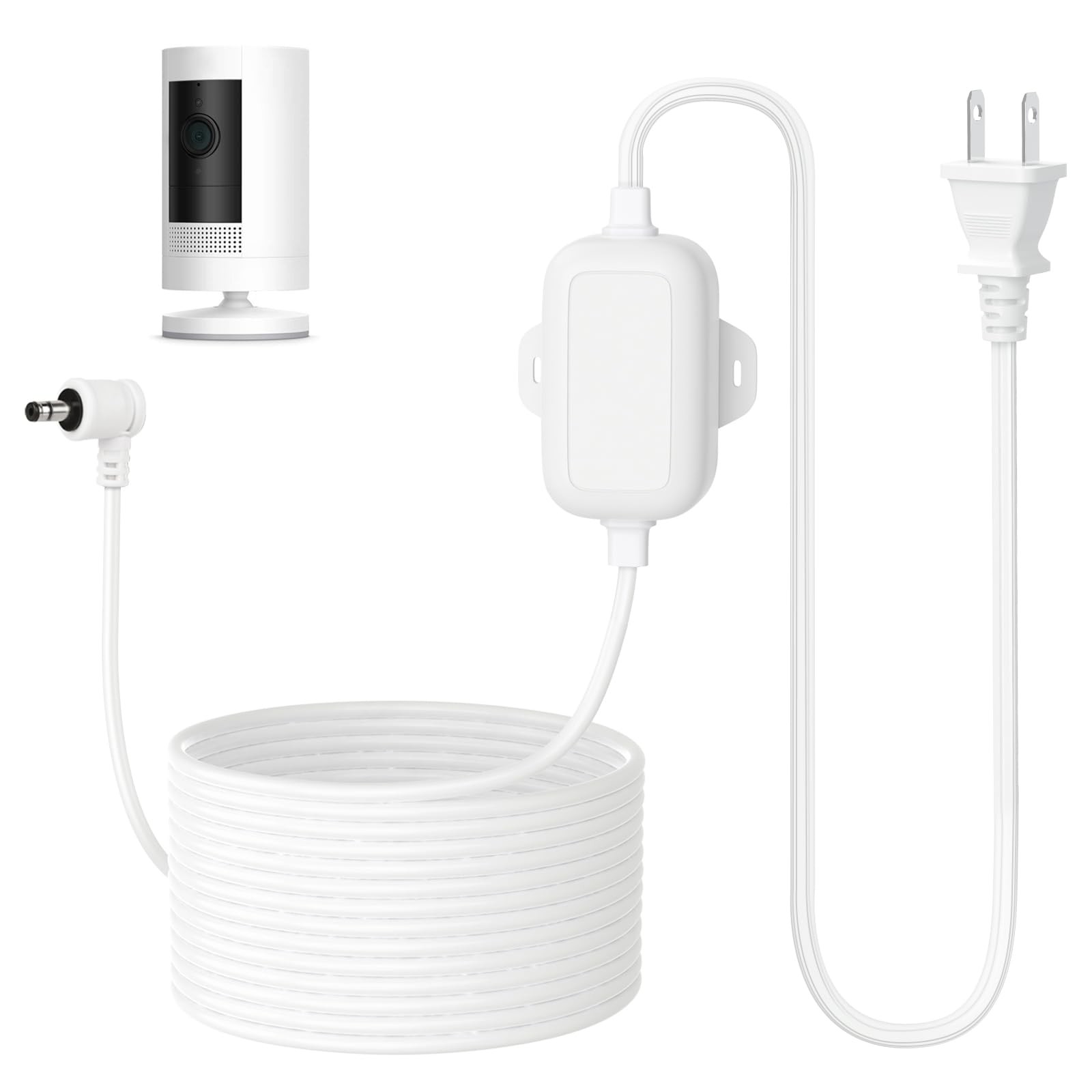 ALERTCAM Outdoor Power Adapter for Stick Up Cam Battery/Plug-in 3rd White