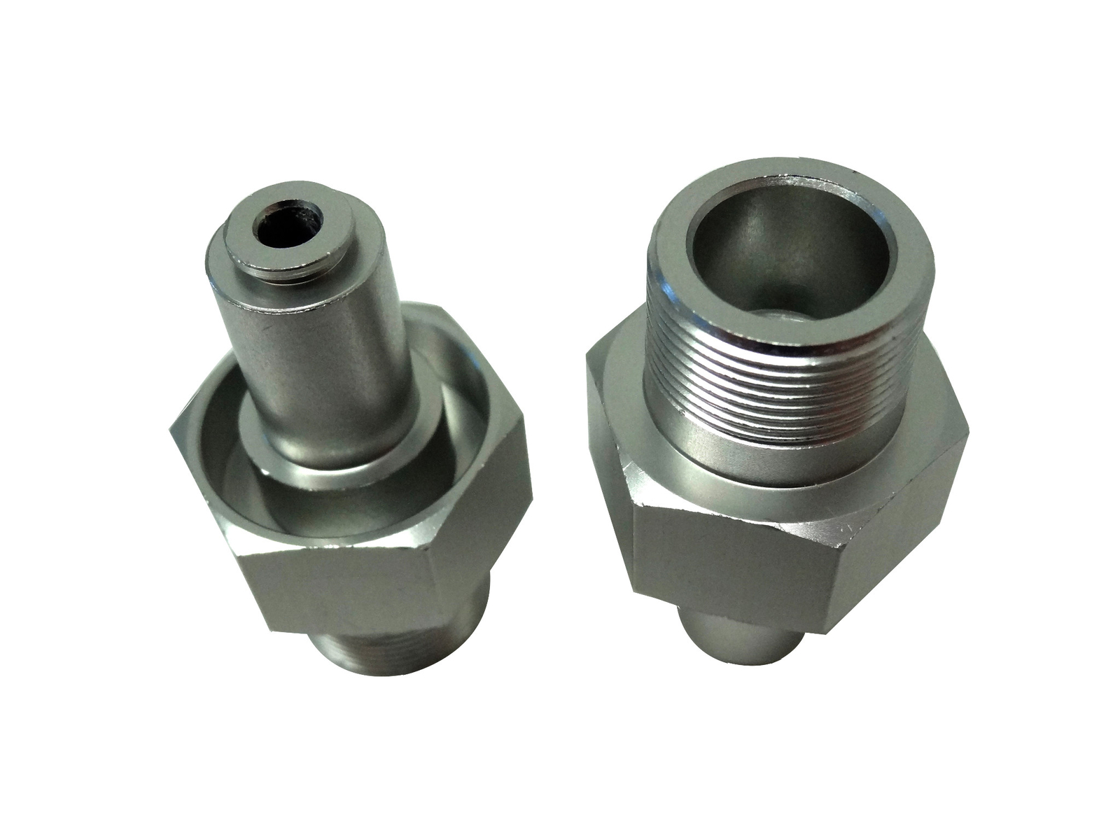 1/5 King Motor Silver Aluminum Front Wheel Hubs Fit HPI Baja 5B 5T 5SC Gas Rovan