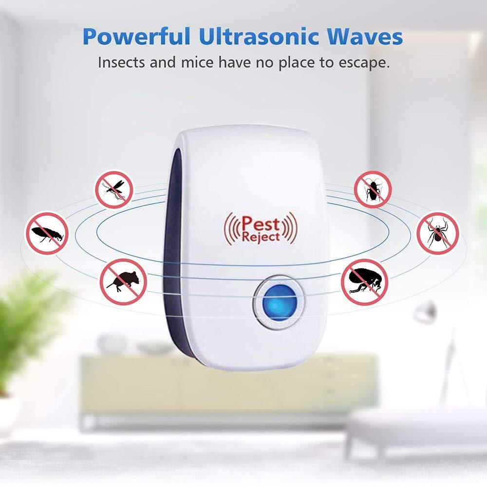 4X Ultrasonic Pest Repeller Electronic Control Repellent Mice Bug Rat Reject US