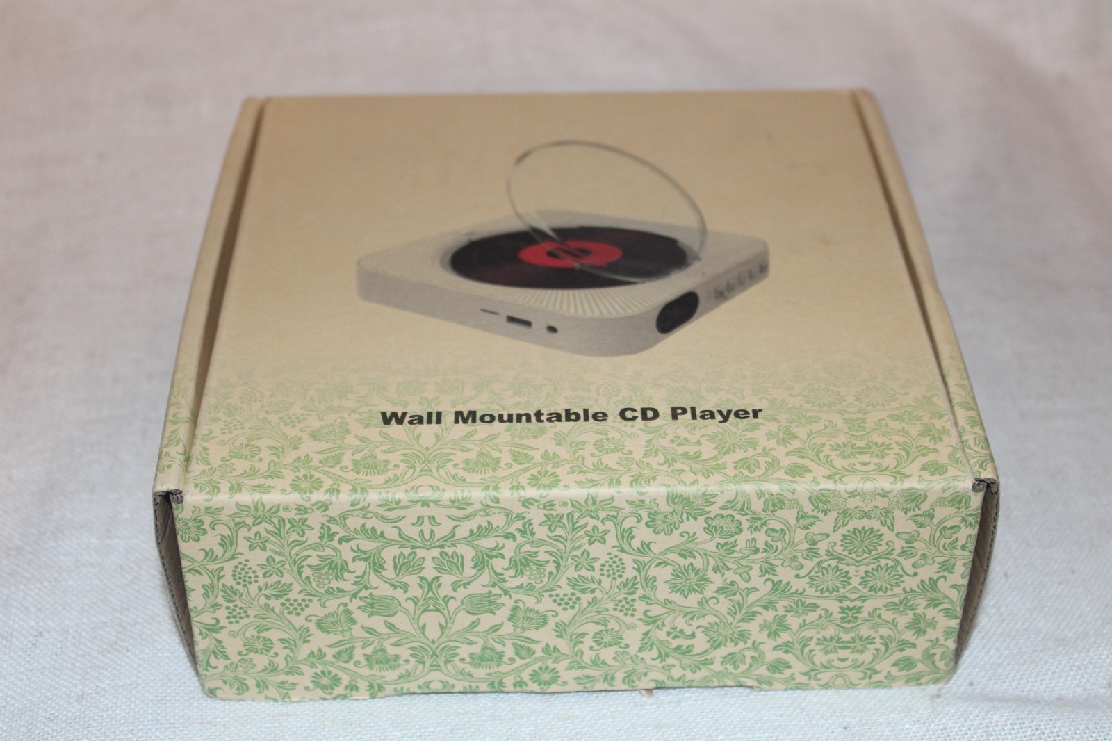 "Read" -- Portable Wall Mountable Bluetooth CD Player with Remote Control Green