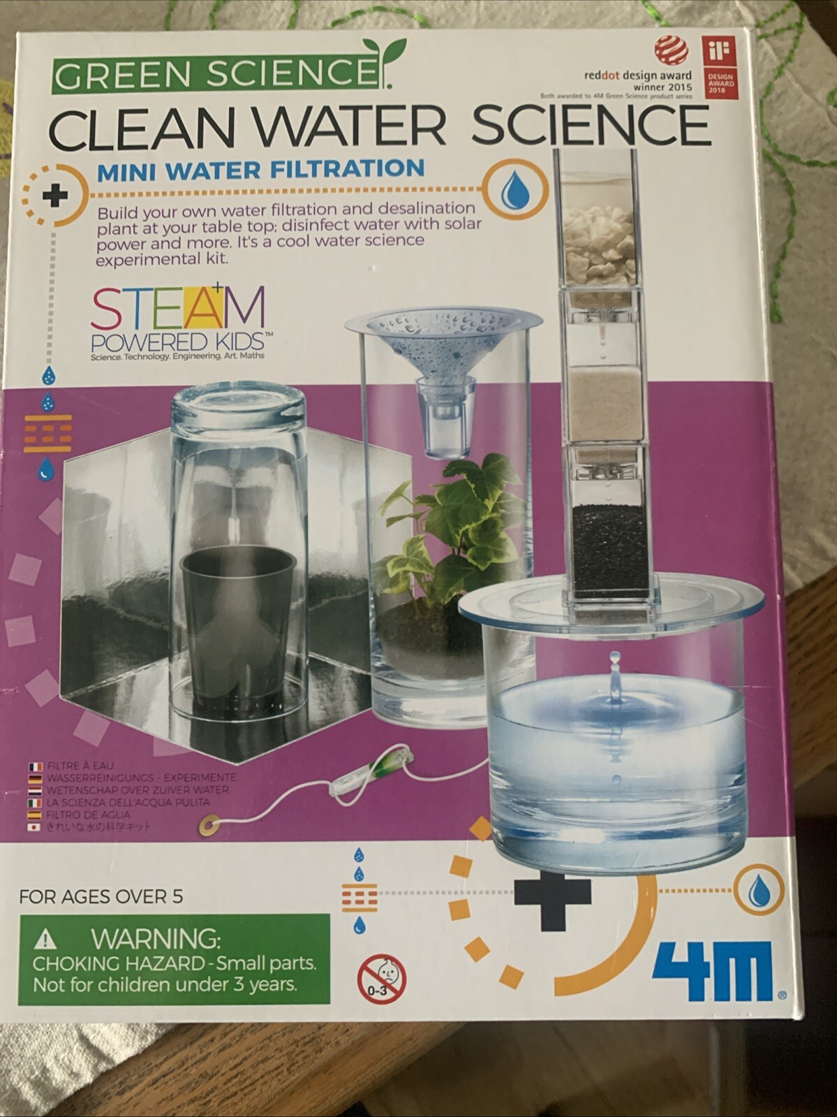 Green Science Clean Water Science Kit by Kidz Lab Fun Science New in Sealed Box