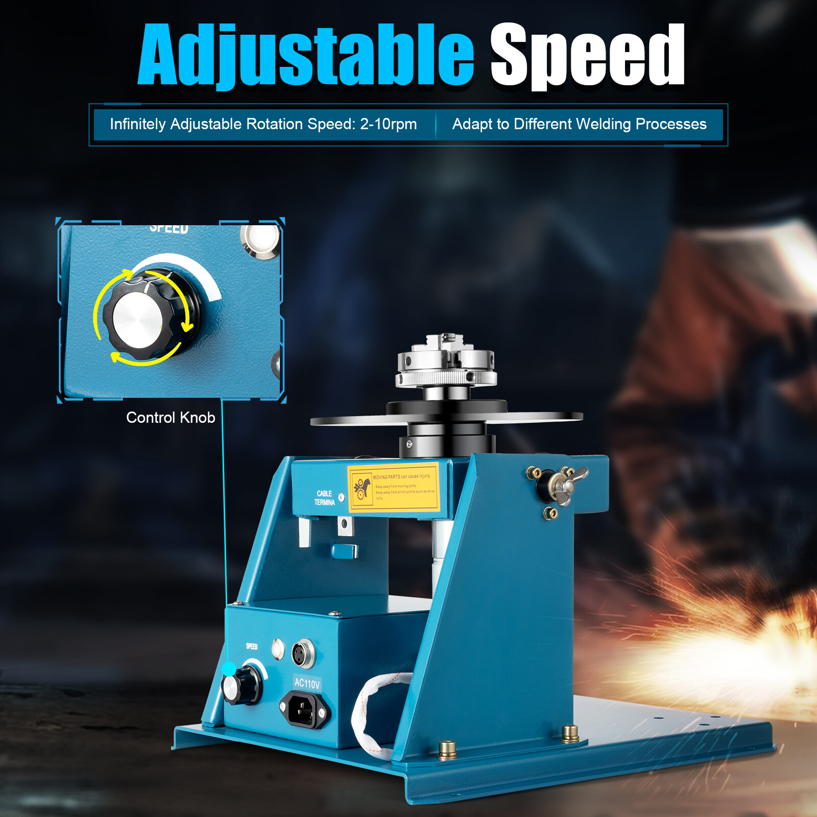 Welding Positioner Automatic Pipe Welding Automatic Rotary Table Positioner 10kg