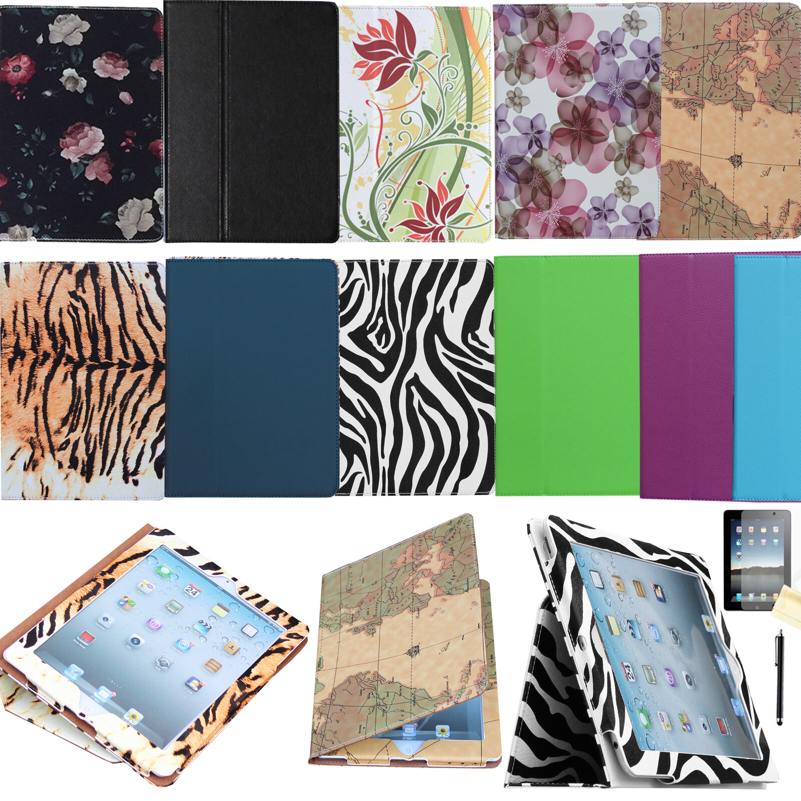 Folio Case Magnetic Smart Cover Stand For 2017 iPad 5th/ 2018 6th Generation 9.7
