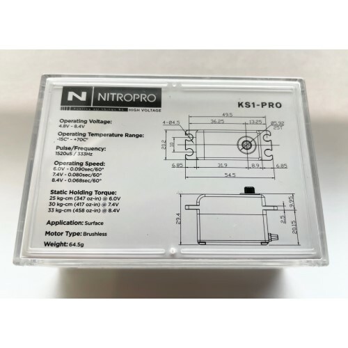 NitroPro KS1-PRO LP ,458oz torque and .068 trans speed.