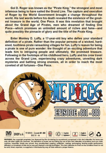 One Piece Episode 801-880 DVD [Anime] [English Dub]