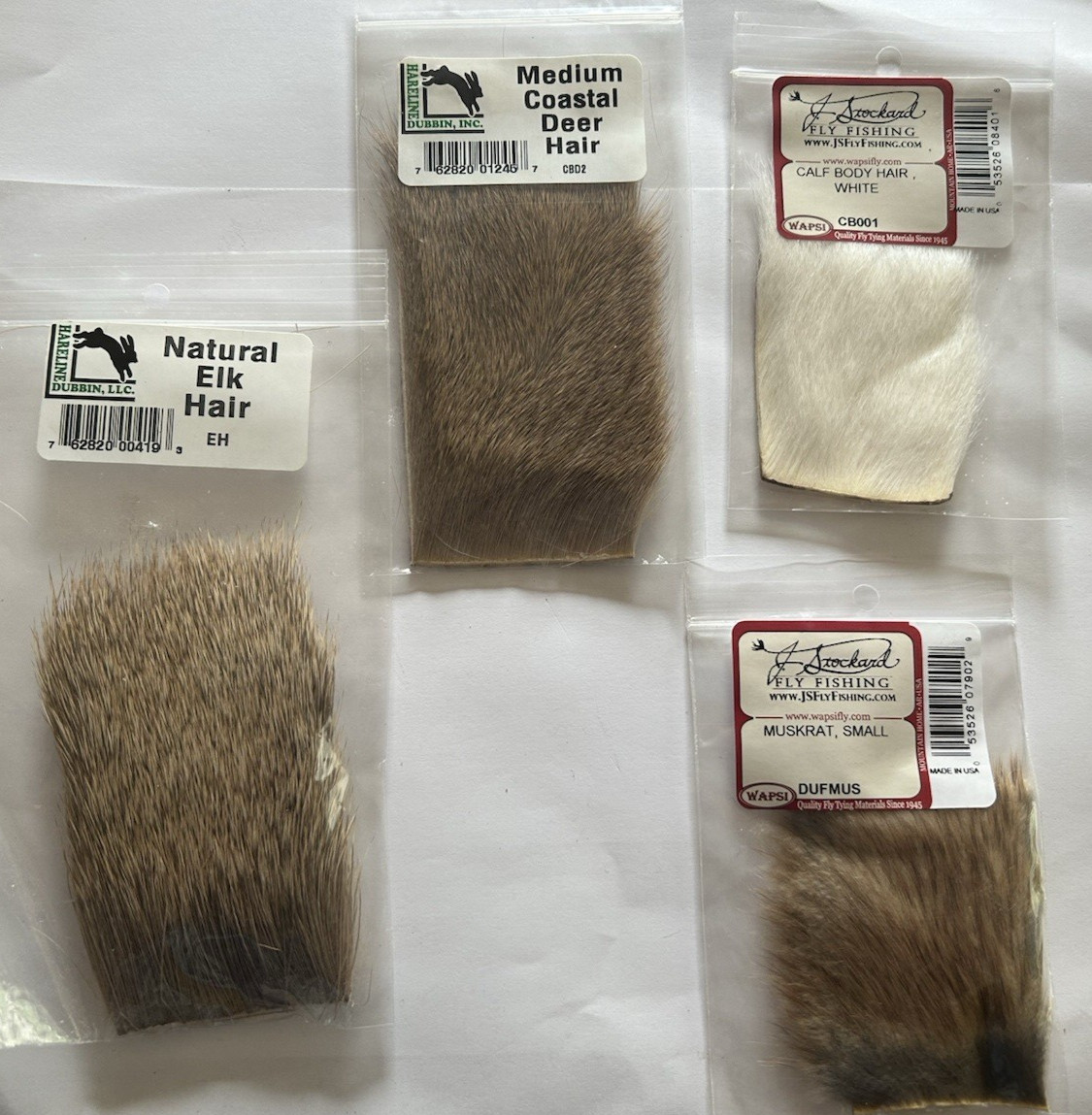 #1135 Variety of Fly Tying Material Brand New by Hareline Dubbin & Waspi