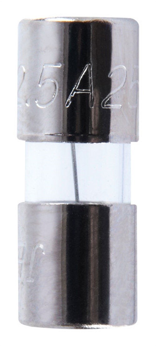 Jandorf 60615 2.5A 250V Glass Cartridge Fast-Acting Fuse 1/4 Dia. x 5/8 L in.
