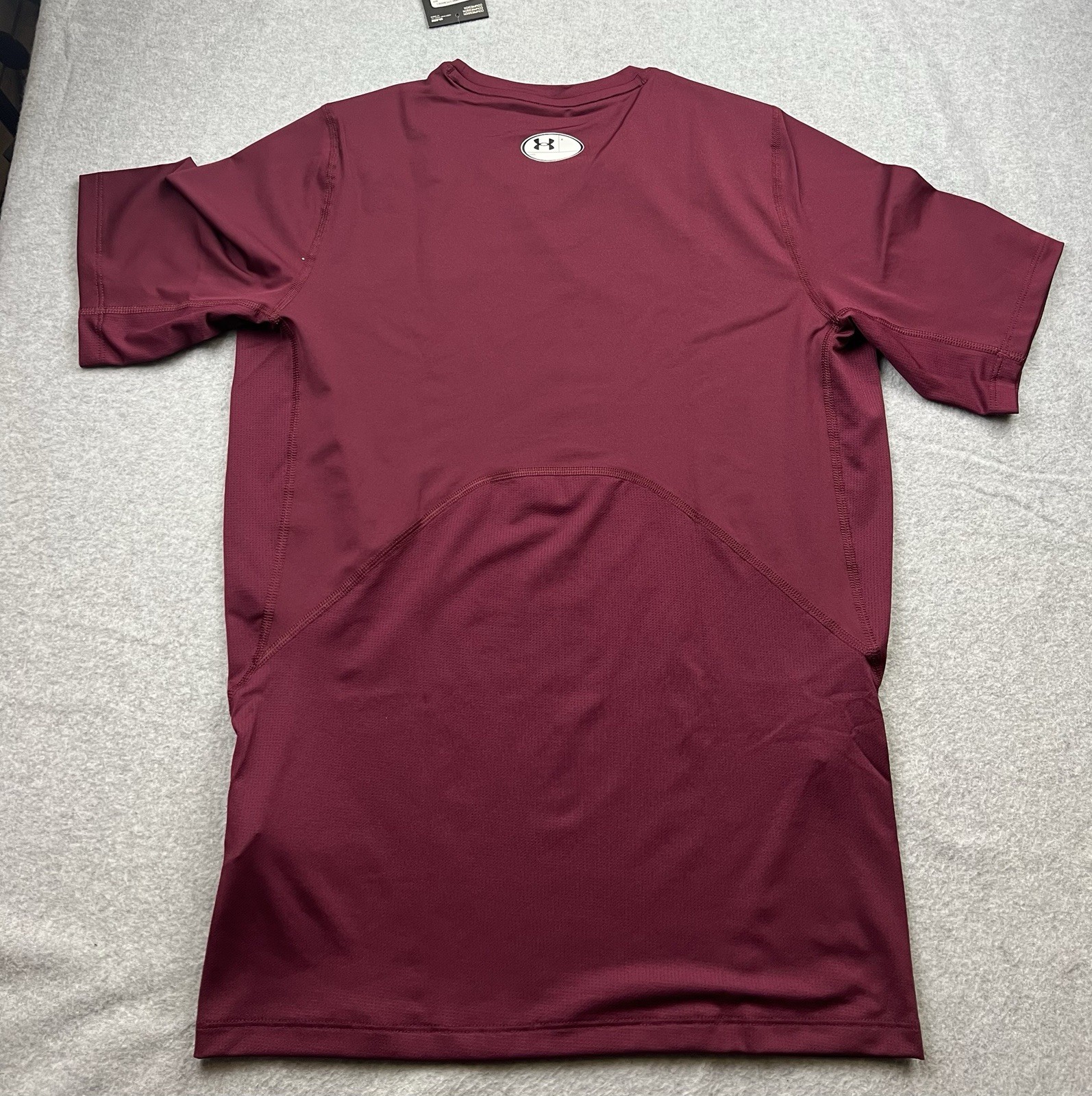 Under Armour Men's HeatGear Short Sleeve Compression Shirt Sz XL Maroon 1361518
