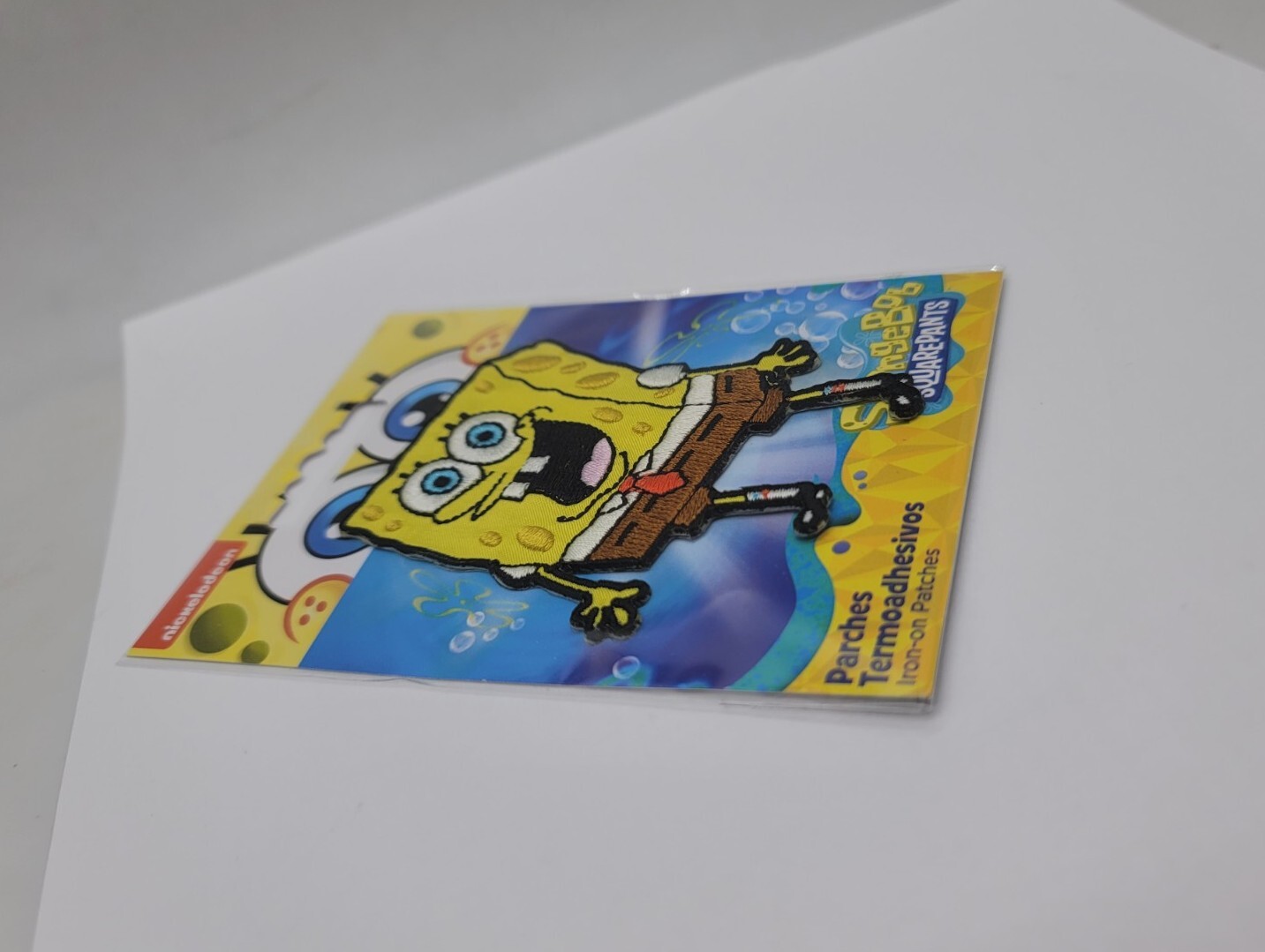 Nickelodeon © Spongebob Iron-On Patch: Excited Spongebob Squarepants New Ship