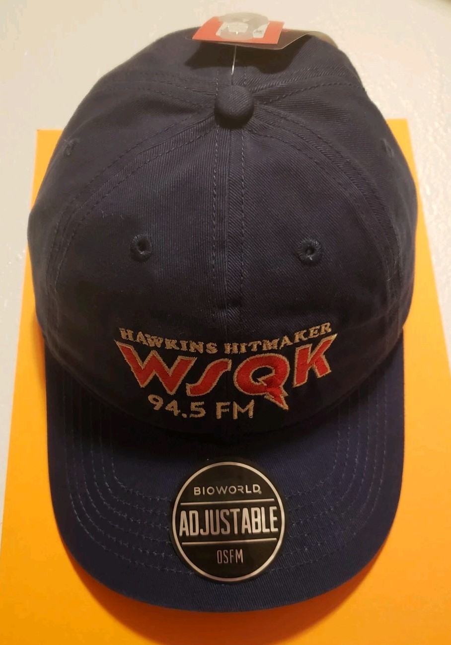 NEW Vintage Style Stranger Things Hat HAWKINS HITMAKER WSQK 94.5 FM - RARE HTF