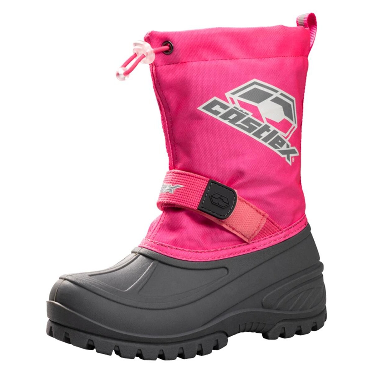 Castle X Youth Hot Pink/Grey Element Boots - 84-5196