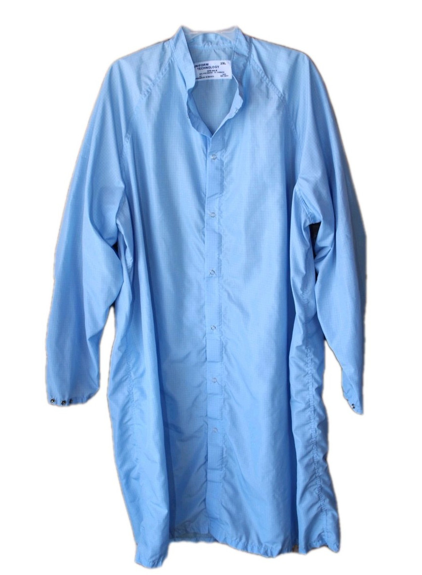 UNIFORM TECHNOLOGY, Blue Lab Coat ~ CFB-65lb ~ Unisex Size 2X LARGE, ~ NEW