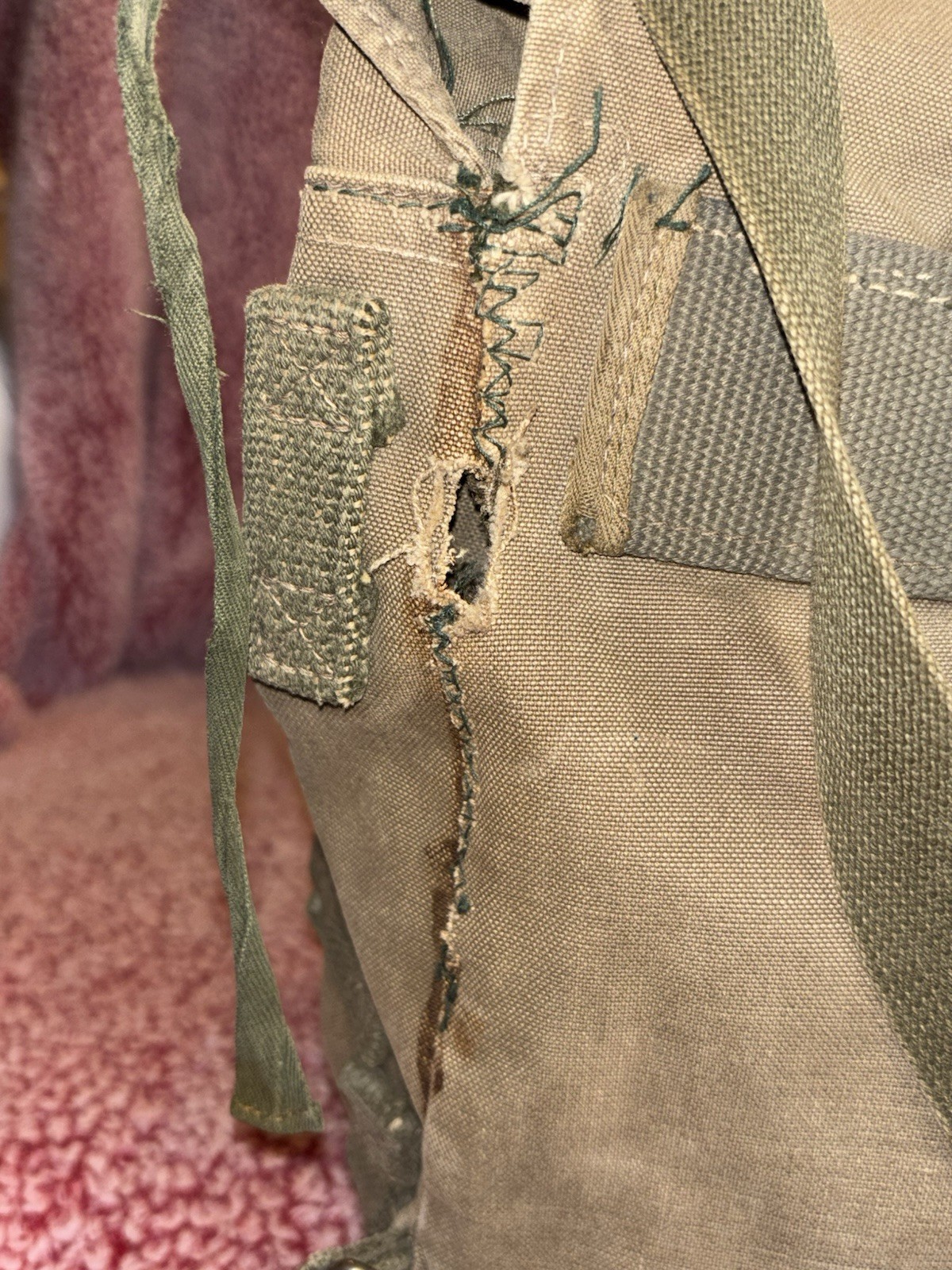 1960s West German Issue Heavy-Duty Canvas Shoulder/Hand Carry