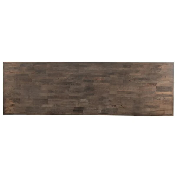 30'' x 96" Rectangular Butcher Block style Restaurant Table Top in Espresso Wood