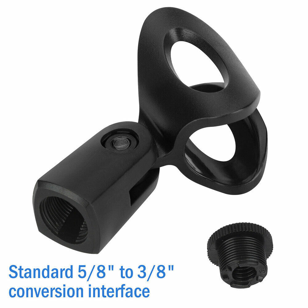 5Pcs Universal 180° Microphone Clips Clamp Holder For Wired/ Wireless Mic Stand