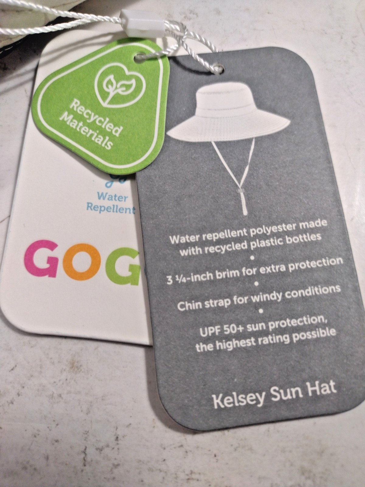 GOGO by ShedRain Women's Kelsey UPF 50 Weekender Sun Rain Hat Omega Print NWT