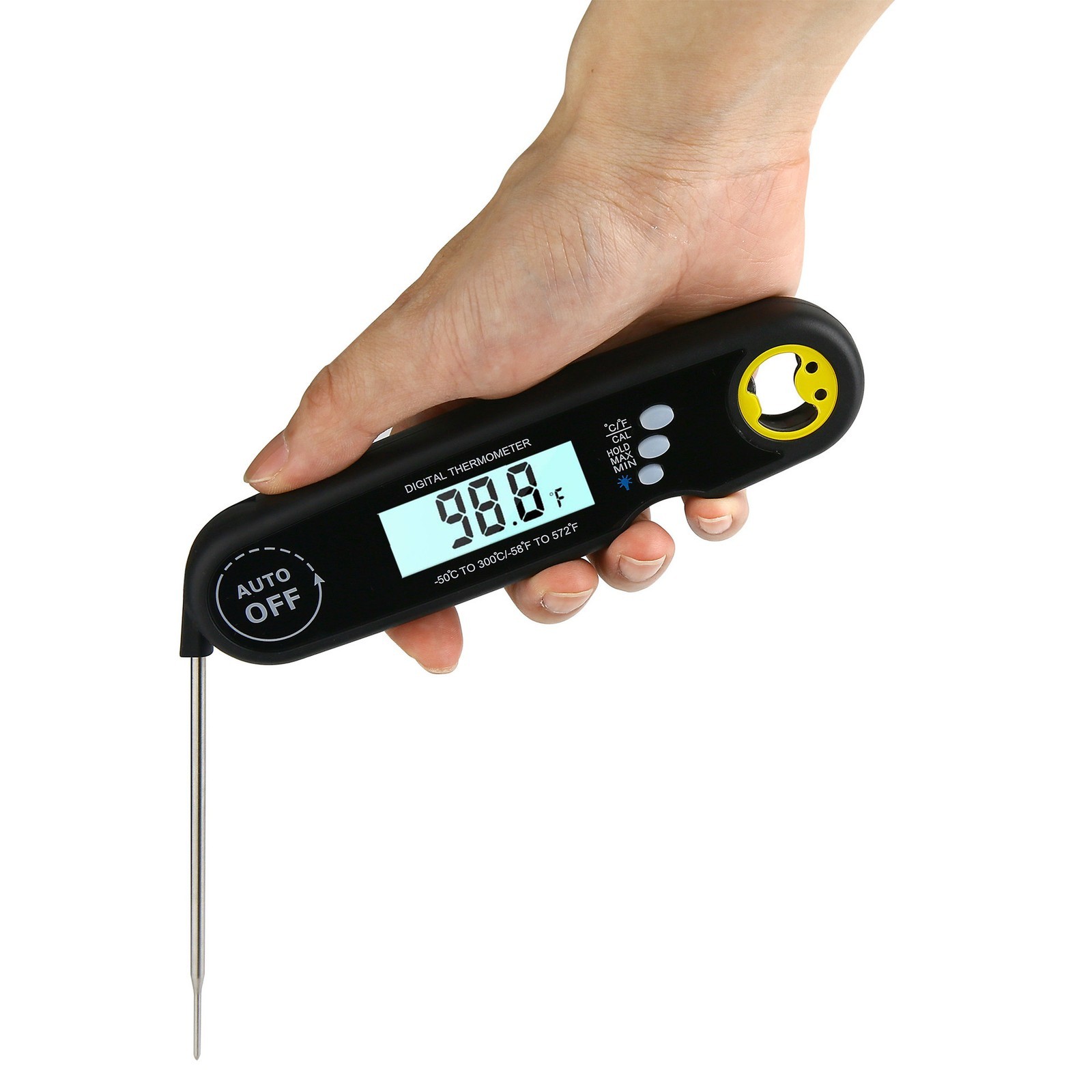 Foldable Waterproof Instant Read Meat Thermometer BBQ Grill Oven Kitchen Food US