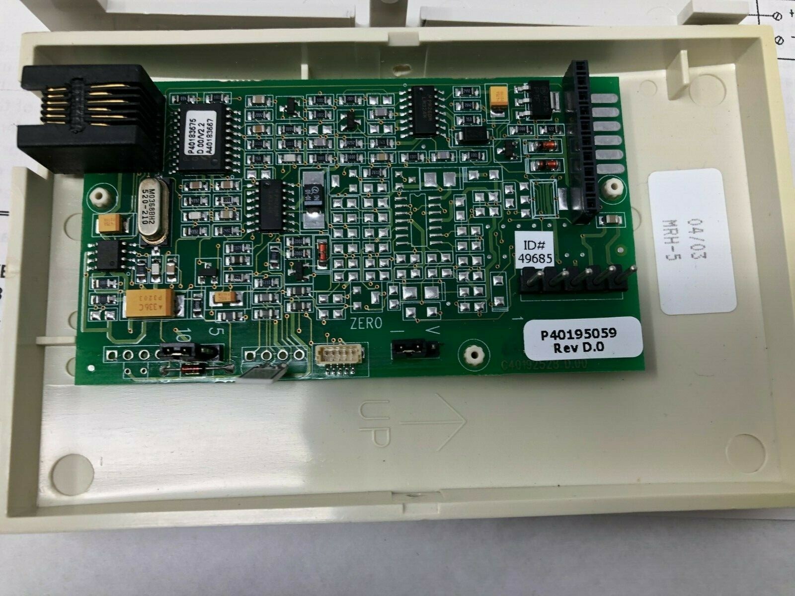 Andover Controls 01-6013-058 Room 3% Relative Humidity Sensor