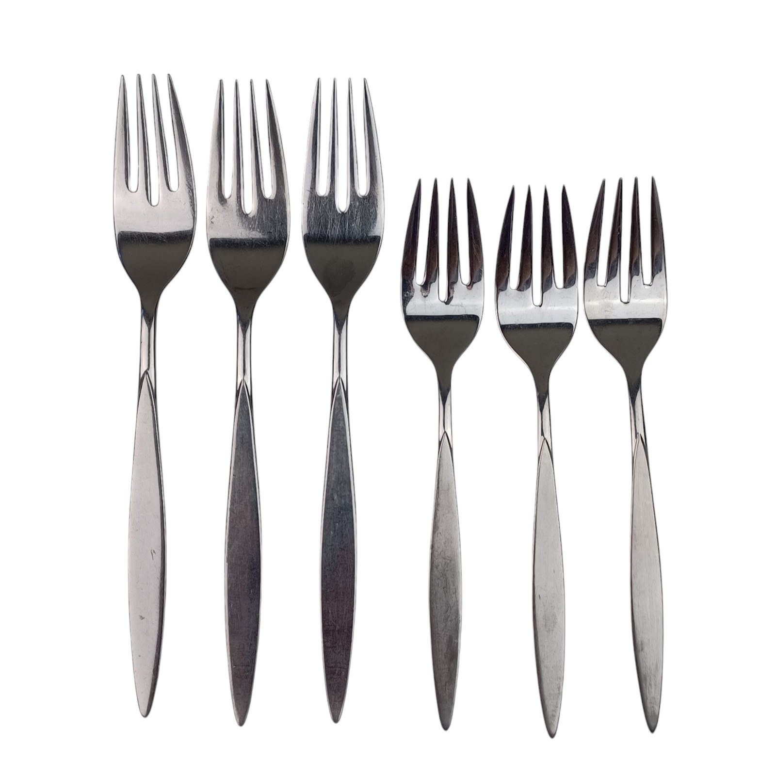 Oneida WINTERSONG 3pc Salad Forks & 3pc Dinner Forks Stainless Flatware