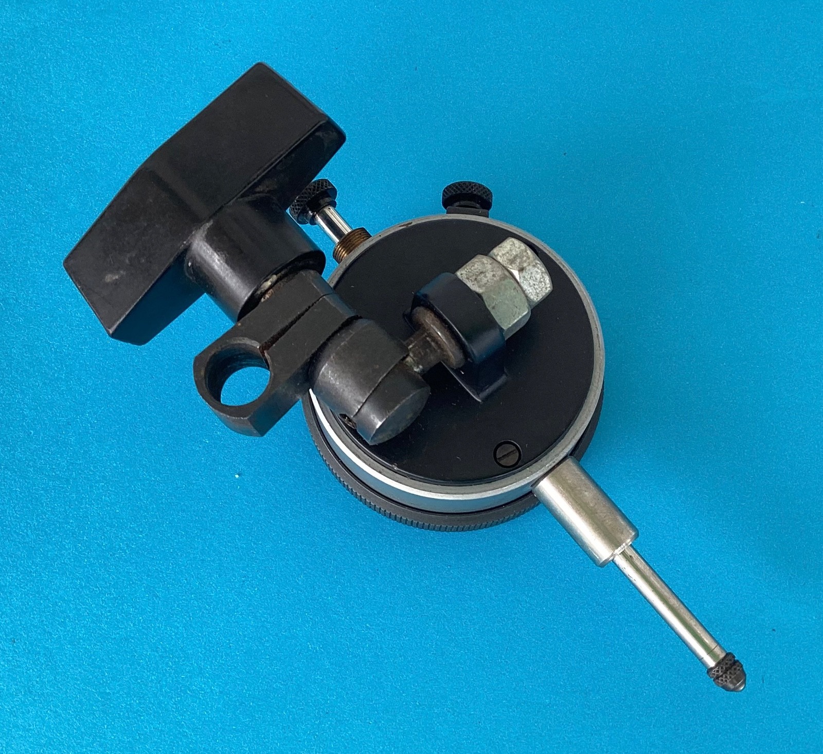 SPI 20-703-5 Dial Indicator: 1" Range, 0-100 & 0-50-0 Reading, 2.25" Dial Diam