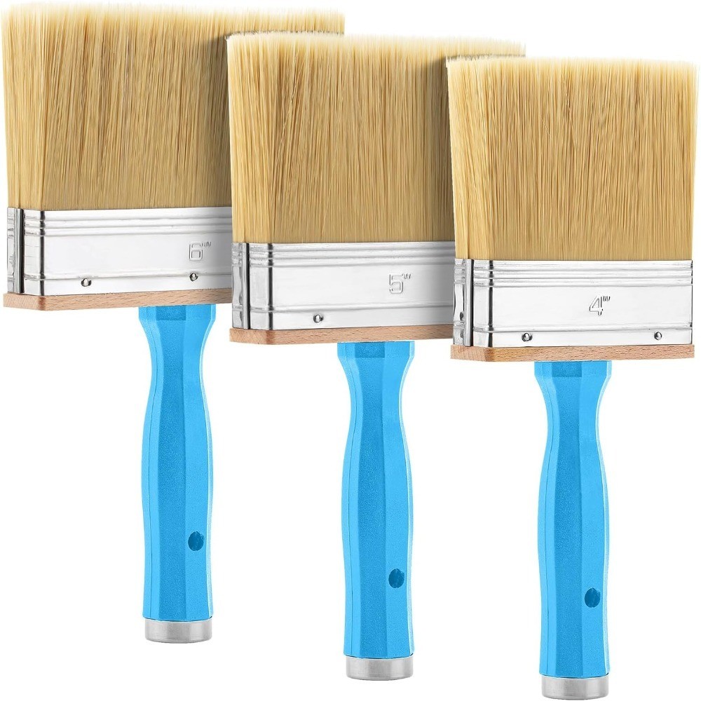 Bates- Deck Stain Brush Set, 3 Pack, 4”, 5” and 6”, Deck Stain Applicator,