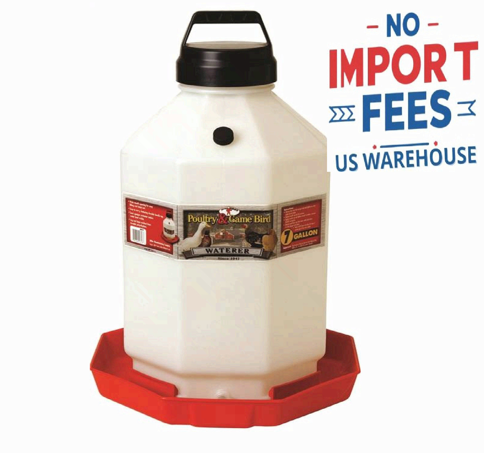 Little Giant PPF7 7 Gallon Capacity Hanging Automatic Poultry Waterer Dispenser