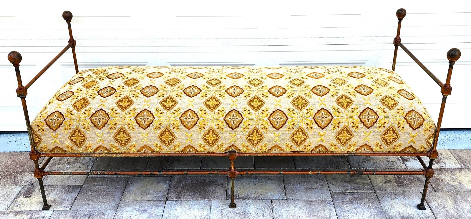 Antique Iron Daybed Bench