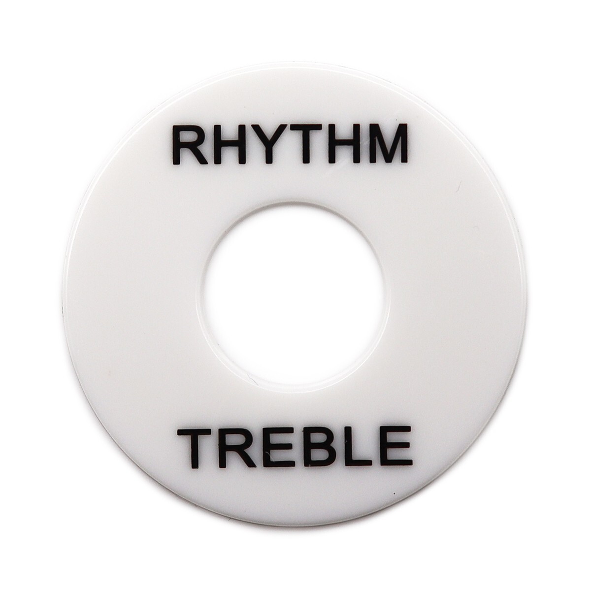 5x White-Black Letter Guitar Toggle Switch Washer Plate Ring for Les Paul Guitar