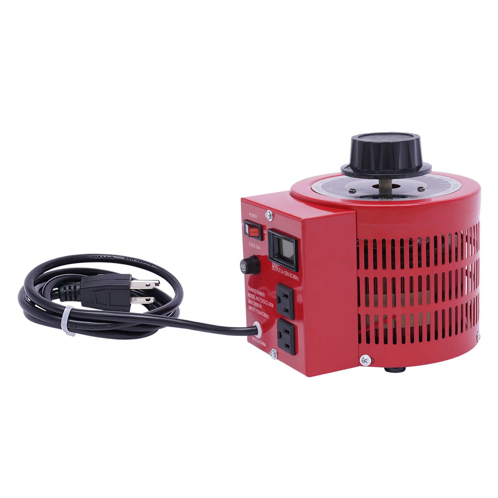 Variable Transformer Adjustable Output Variable Ac Voltage Regulator W/ US Plug