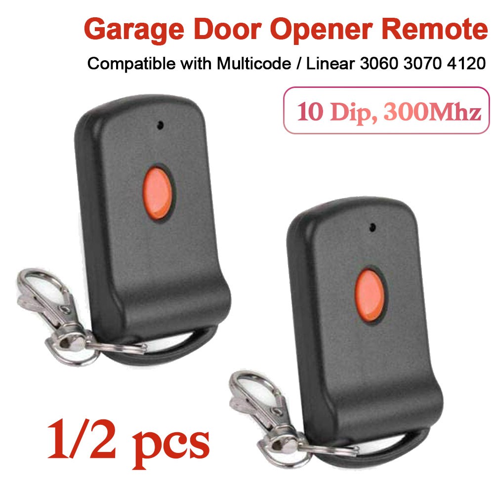 for Linear 3089 Garage Door Opener Remote 308911 MCS308911 10 dip 300mhz