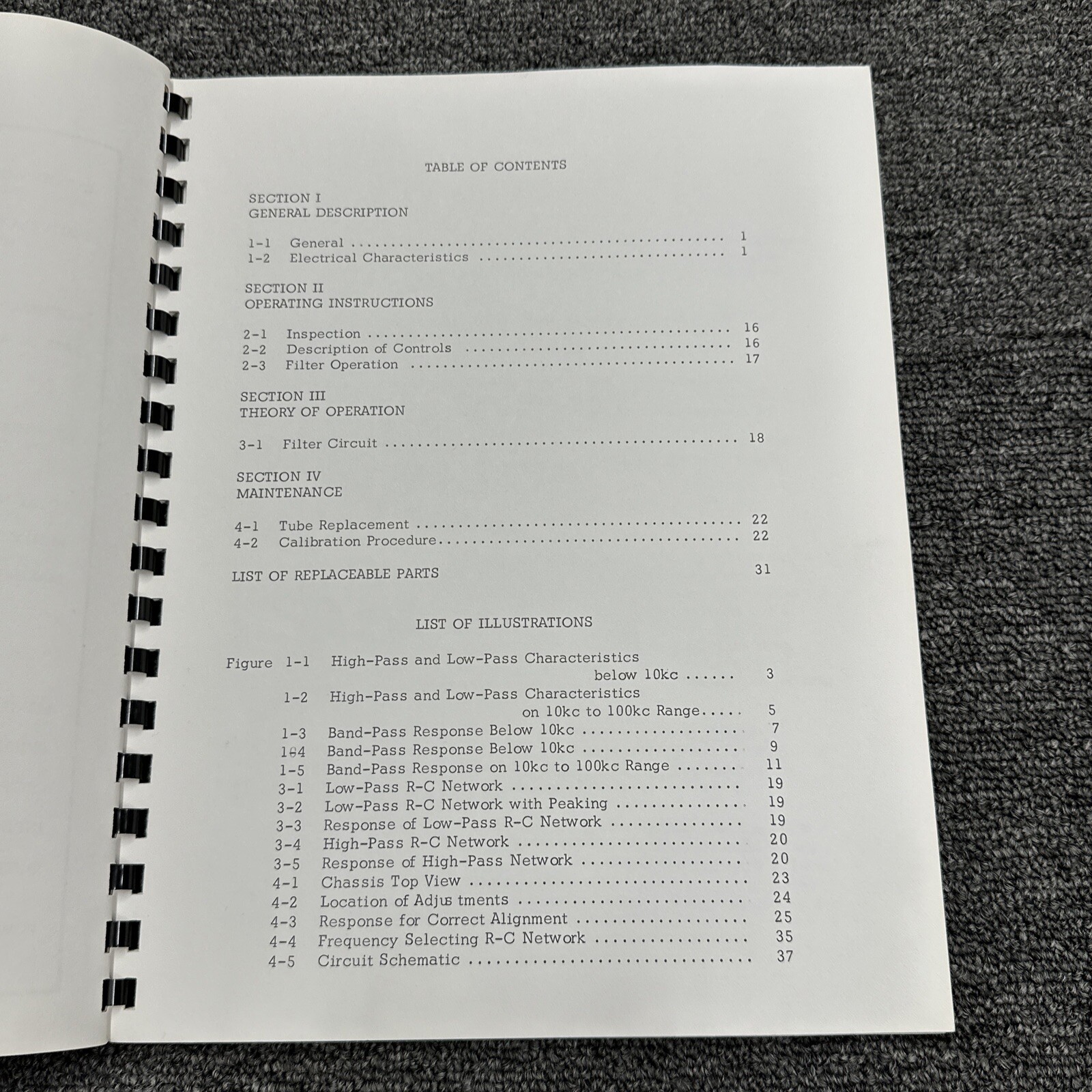 Dytronics Model 722/723 Universal Filter Operation Instruction Manual
