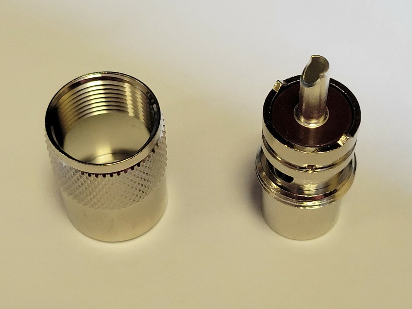 10 x PL259 SOLDER CONNECTOR, NICKEL FOR RG-8, RG213, LMR-400...