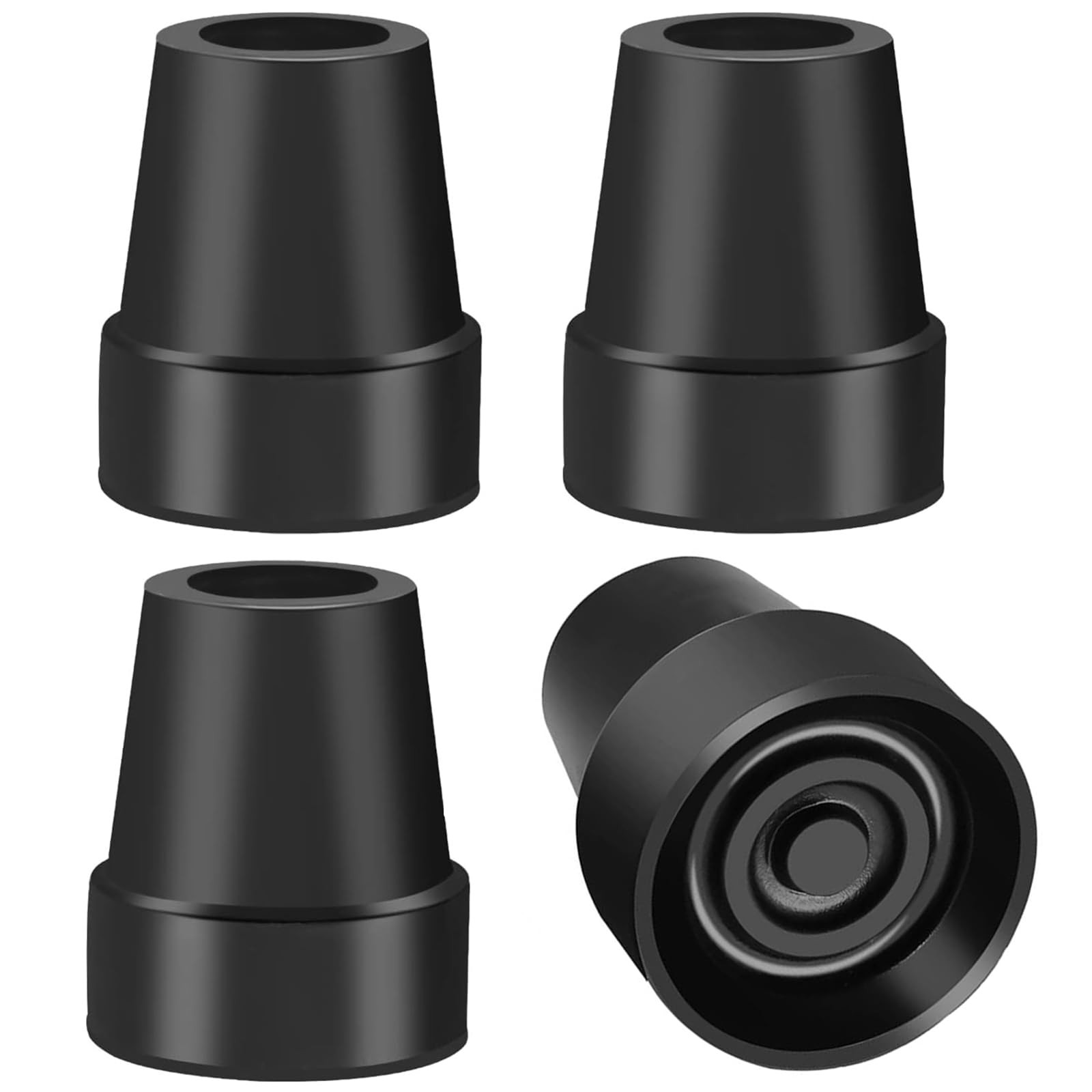4-Pack Crutch Tips 7/8 Inch Upgrade Heavy Duty Rubber Crutch Accessories Repl...
