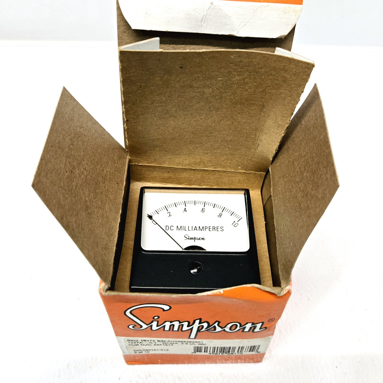 Simpson 06175 Analog DC Panel Meter
