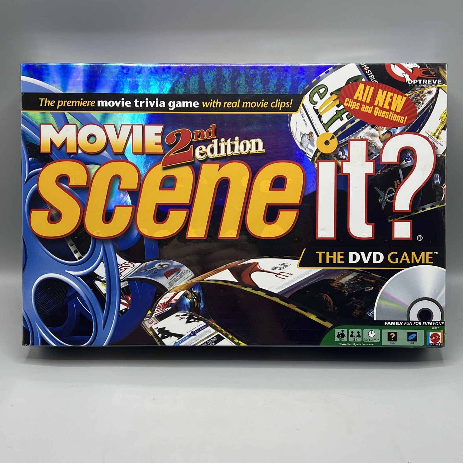 New Movie Scene it? 2nd Edition The DVD Movie Trivia Board Game Factory Sealed