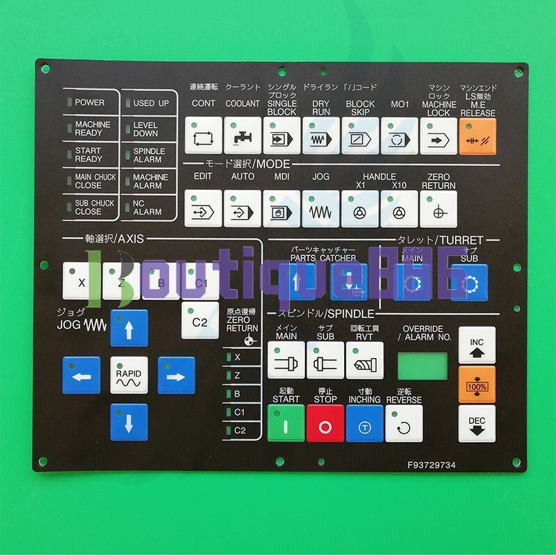Membrane Keypad FIT FOR MIYANO F93729734 Lathe Protective Film Button Film