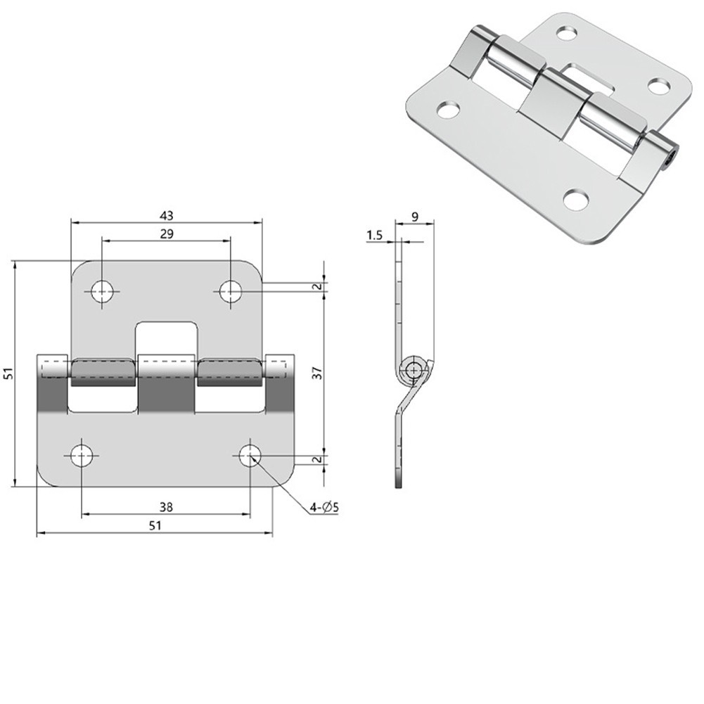 High Quality Hook Off Hinge Detachable Hinges Versatile Application Detachable