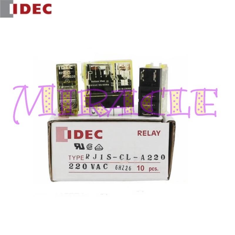10PC/Box New FOR IDEC RJ1S-CL-A220 Relay AC220V 5Pin 12A 1NO 1NC