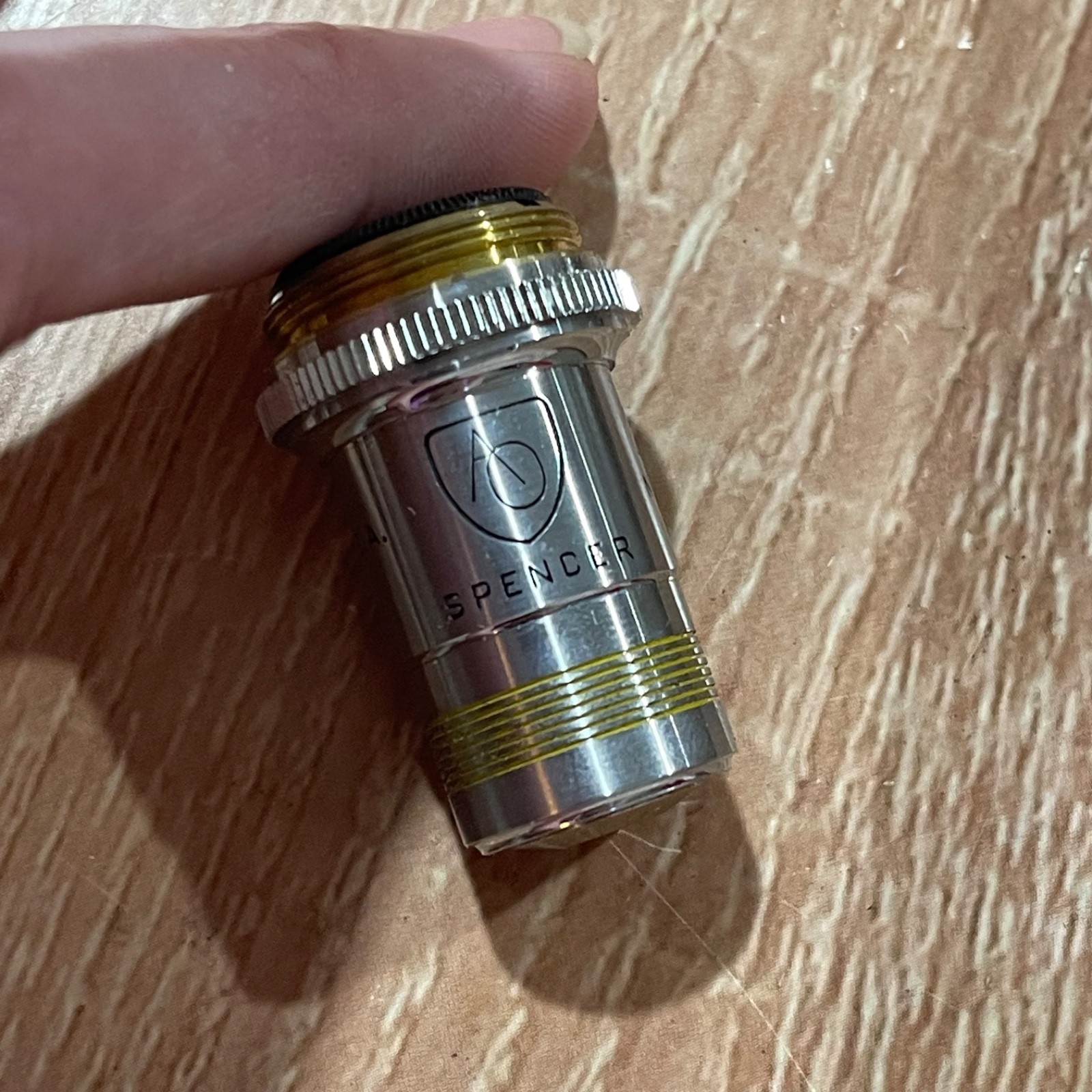AO Spencer Microscope Objectives Lens - Two Lens - 43X & 10X