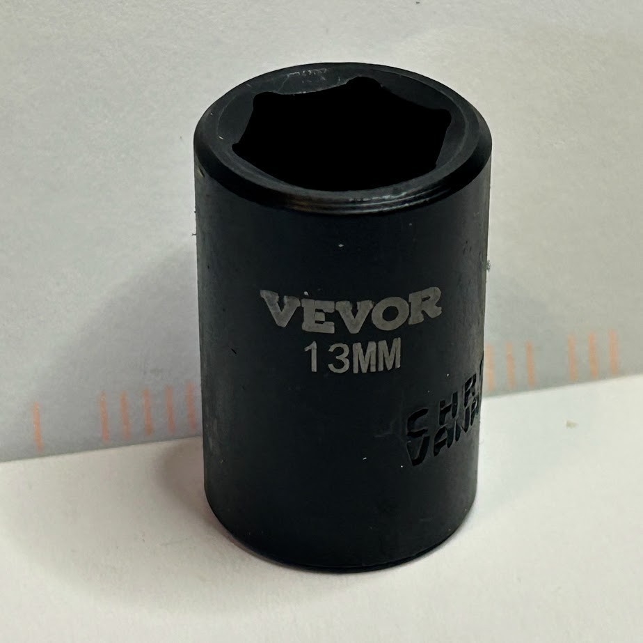 Vevor   13 mm x 3/8"  Dr Standard Impact Socket 6 Point Free USA Shipping