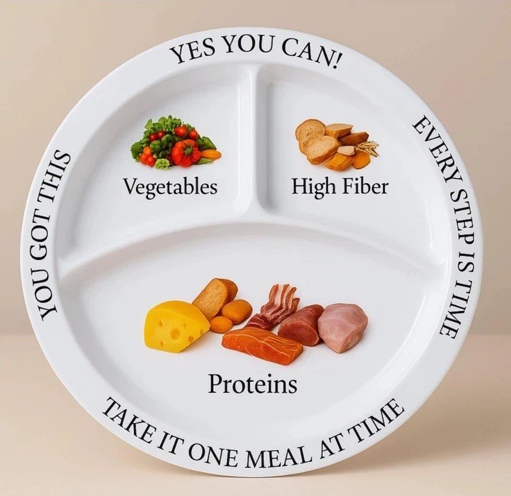 Bariatric Portion Control Plates for Weight Loss - Perfect for Bariatric Surg...